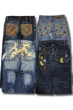 Bold Back Pocket Drop – Lot of 50 Graffiti & Graphic Jeans