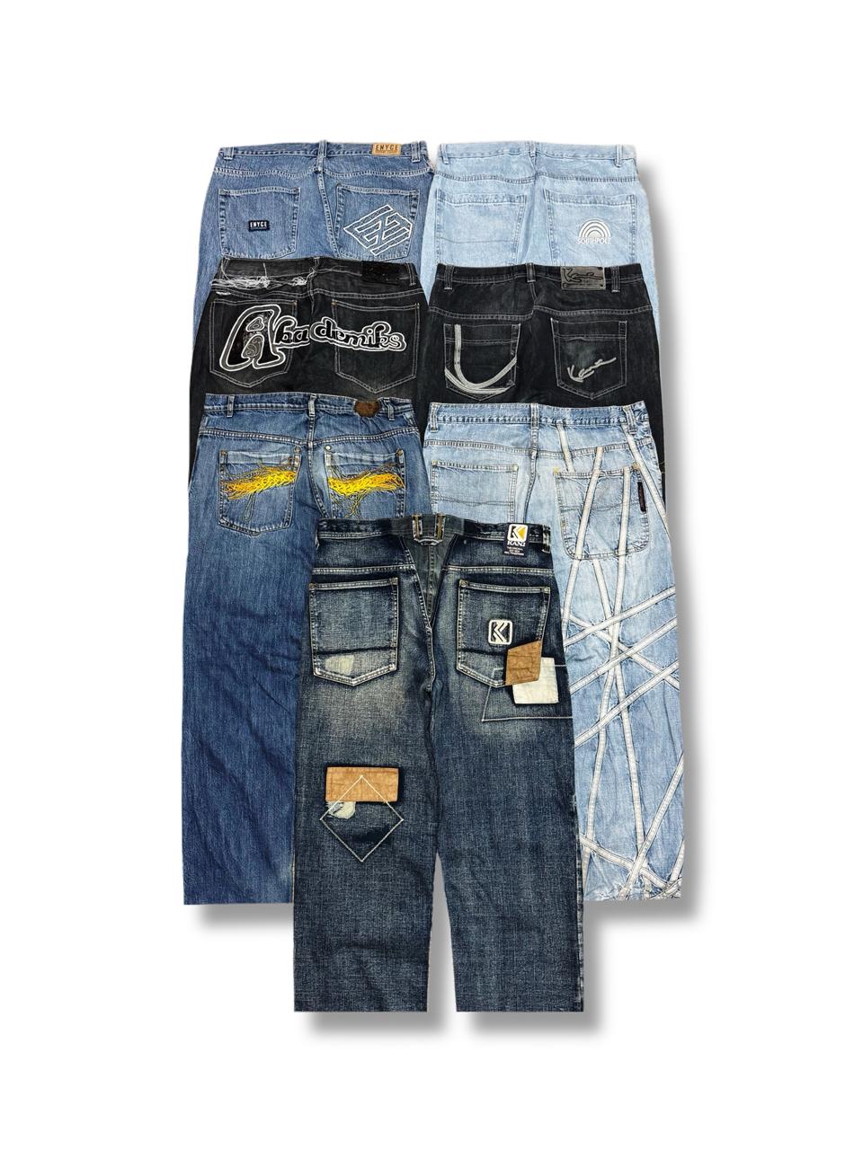 Lot 1- Hip Hop x Japanese Embroidered Jeans