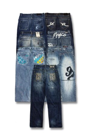 Lot 8- Hip Hop x Japanese Embroidered Jeans