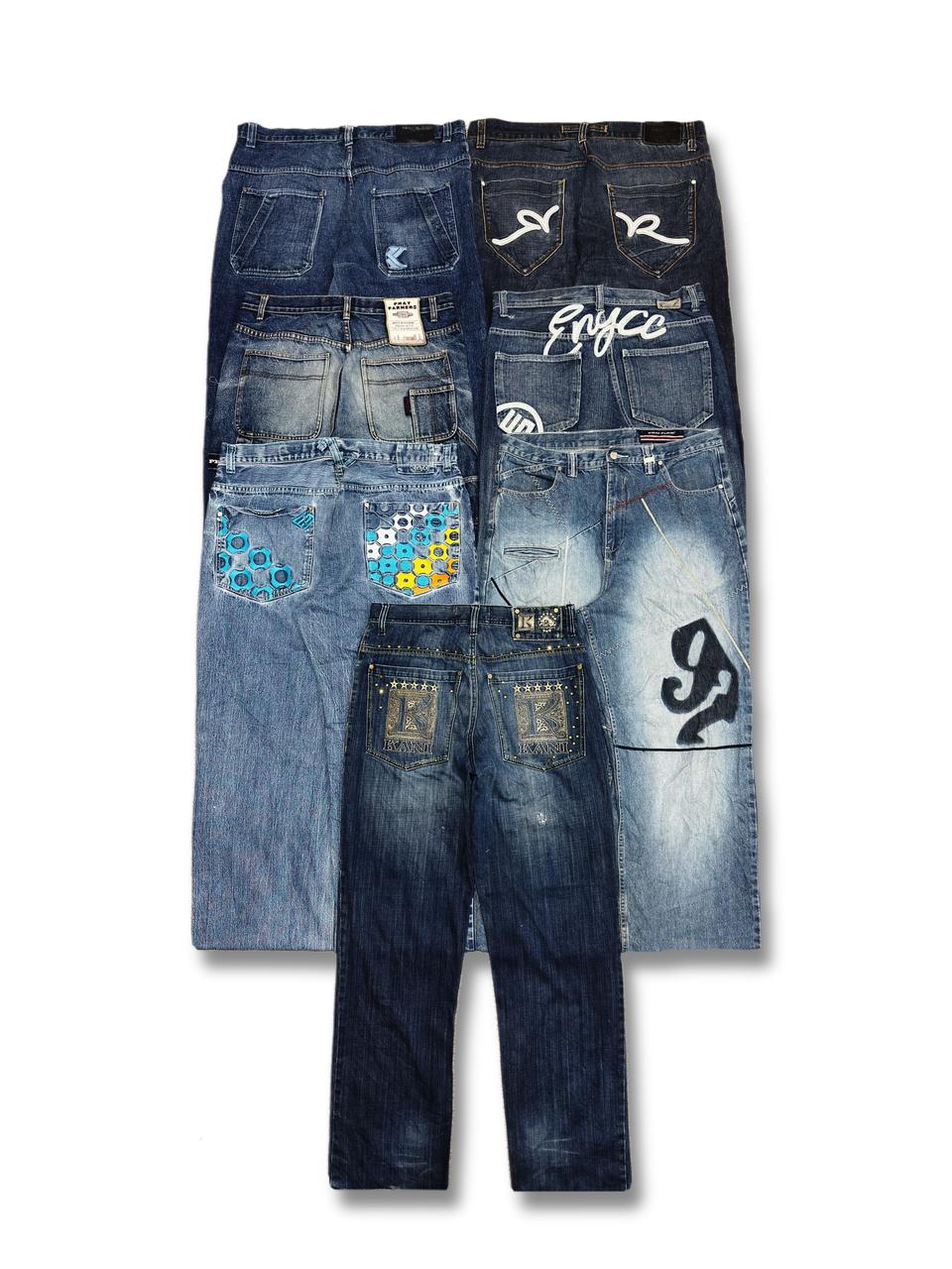 Lot 8- Hip Hop x Japanese Embroidered Jeans