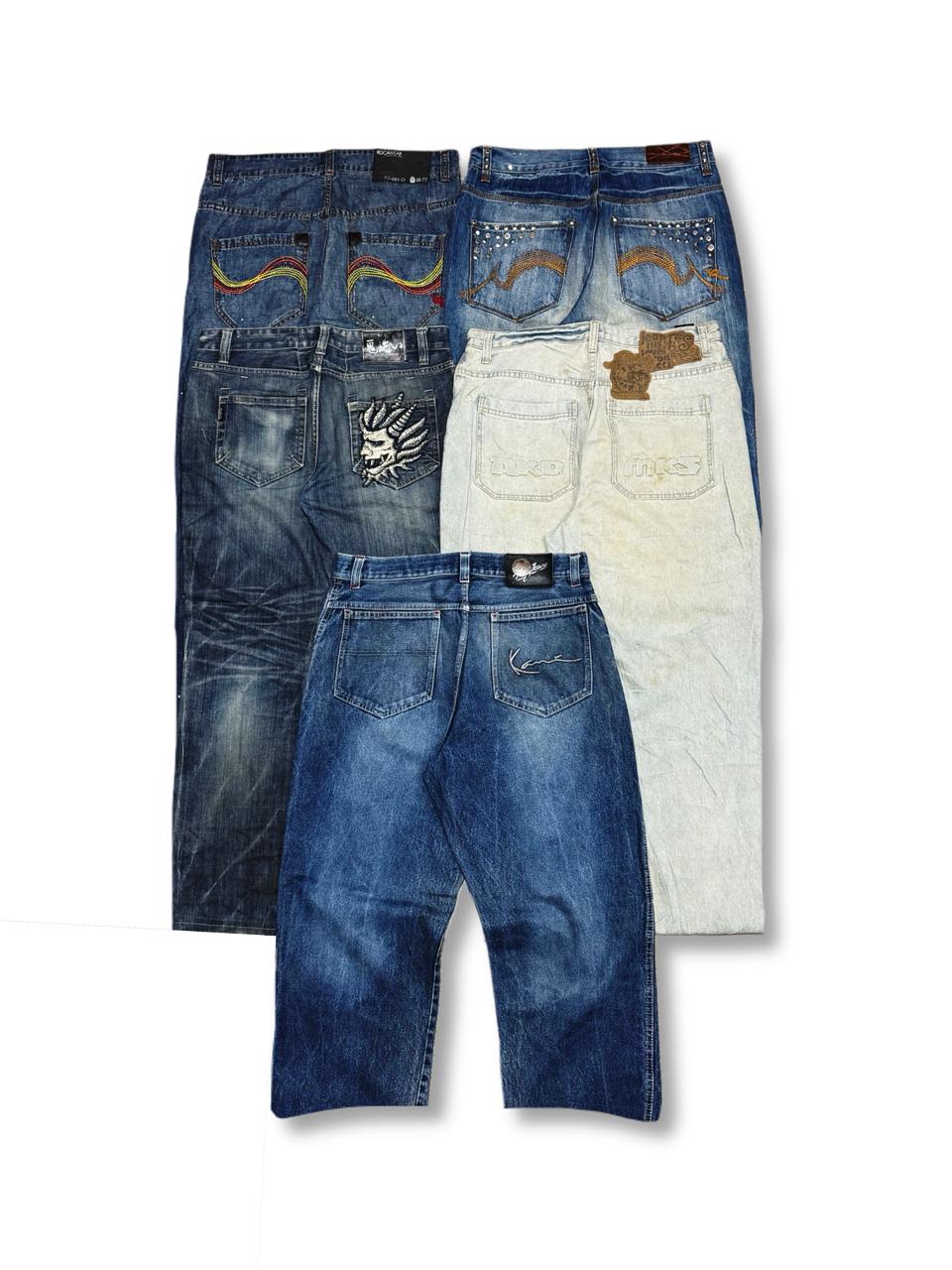 Lot 11- Hip Hop x Japanese Embroidered Jeans