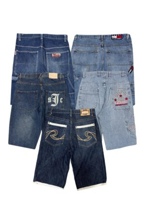 Lot 8 - Y2K Hip Hop Japanese Embroidered Shorts