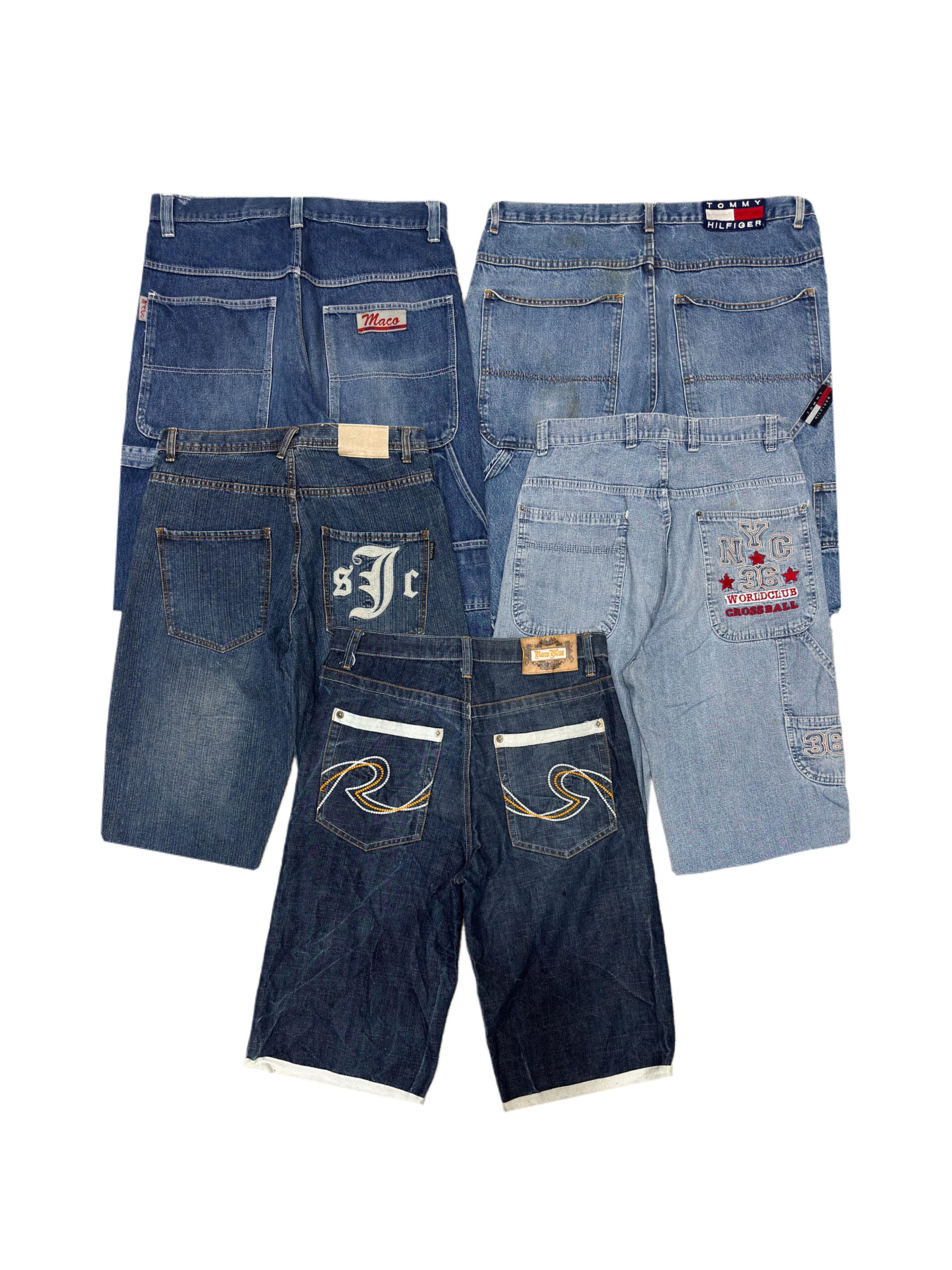 Lot 8 - Y2K Hip Hop Japanese Embroidered Shorts