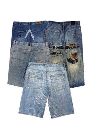 Lot 10 - Y2K Hip Hop Japanese Embroidered Shorts