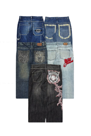Lot 5 - Hip Hop x Japanese Embroidered Jeans