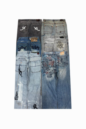 Lot 6 - Hip Hop x Japanese Embroidered Jeans
